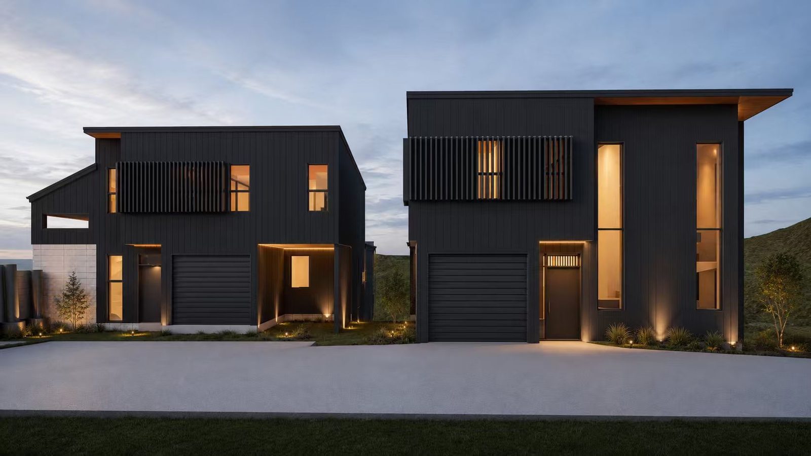 Castor Bay — individual home at dusk