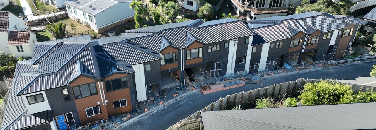 Howick — completed homes, aerial view